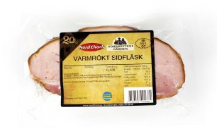 Sidfläsk varmrökt, konsumentpackad